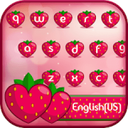 ikon Love Strawberry Keyboard - Fruit Keyboard