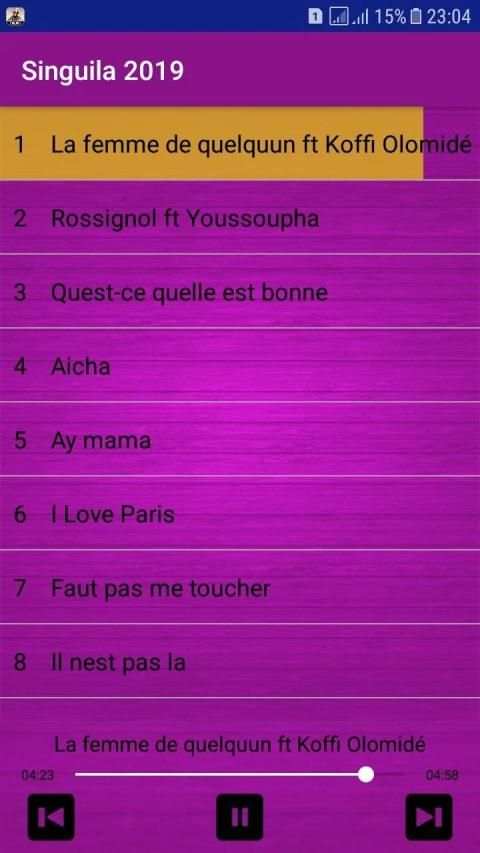 Singuila 2019 ft Koffi Olomidé - Sans Internet screenshot 4