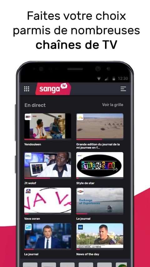 Sanga TV - TV d’Afrique en direct & Programme TV screenshot 4