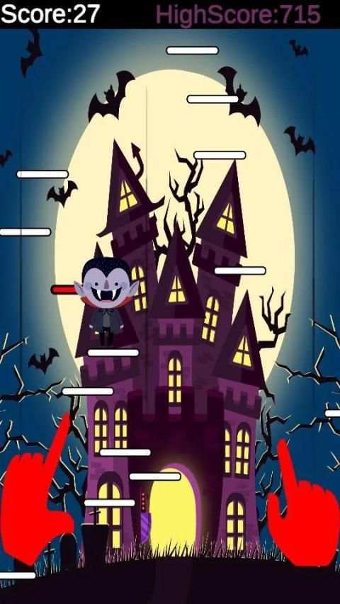 Ninja and Vampire Jump - Halloween screenshot 2