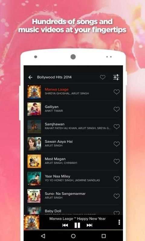 Hindi Romantic Songs 2014 by Gaana स्क्रीनशॉट 4