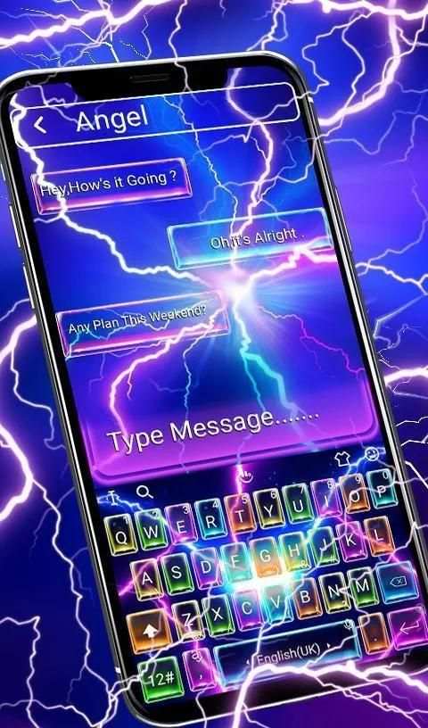Tema Keyboard Flash Warna Pencahayaan screenshot 5