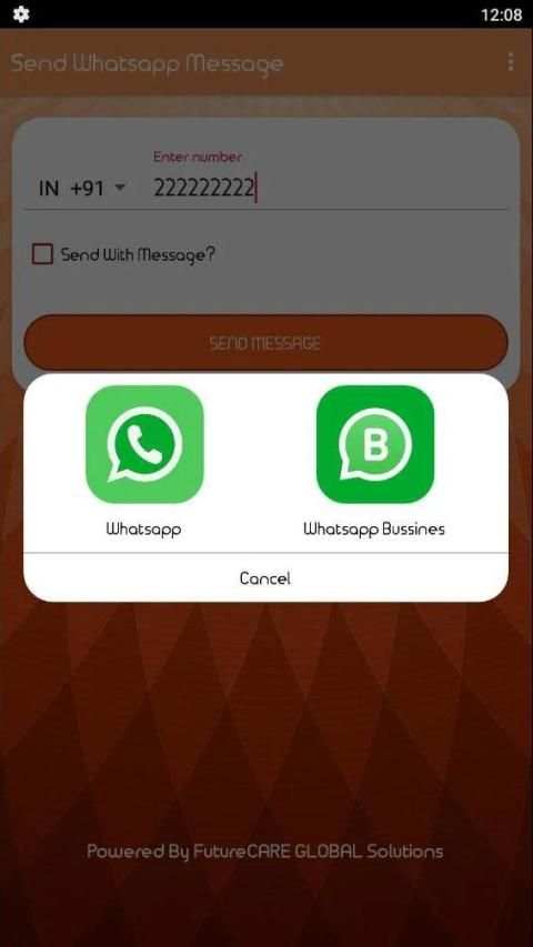 Send Whatsapp screenshot 12