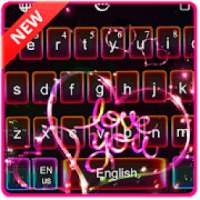 Love Sparkling Heart Keyboard Theme on 9Apps