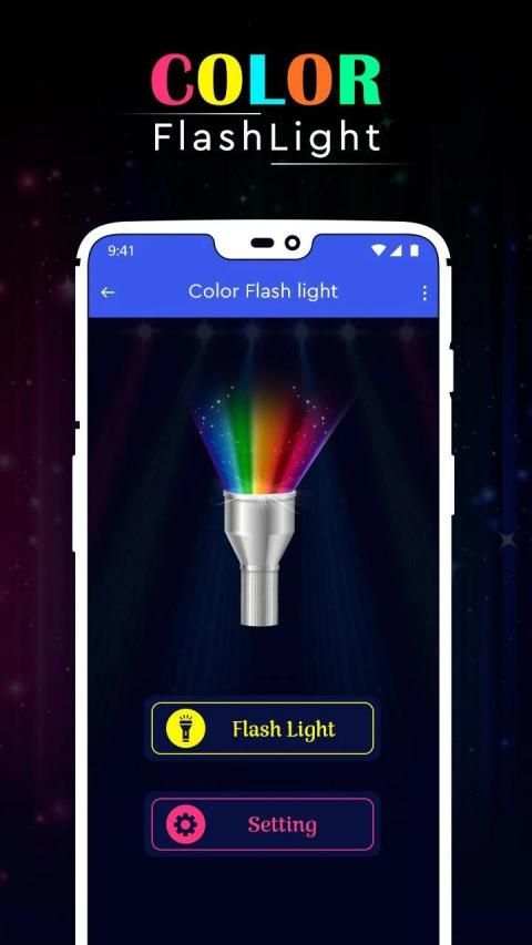 Color Flashlight : Torch LED Flash On Call & SMS screenshot 6