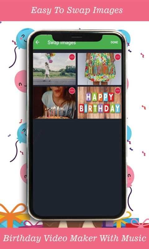 Birthday Video Maker With Music 2020 स्क्रीनशॉट 2