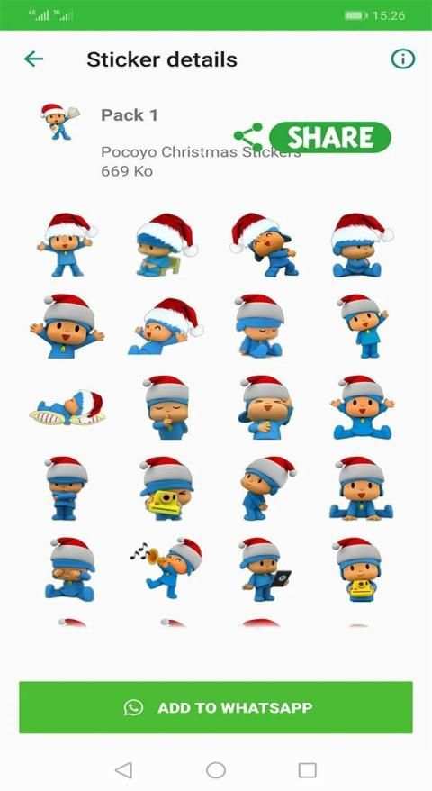 Pocoyo Stickers WAStickerApps for Whatsapp screenshot 6
