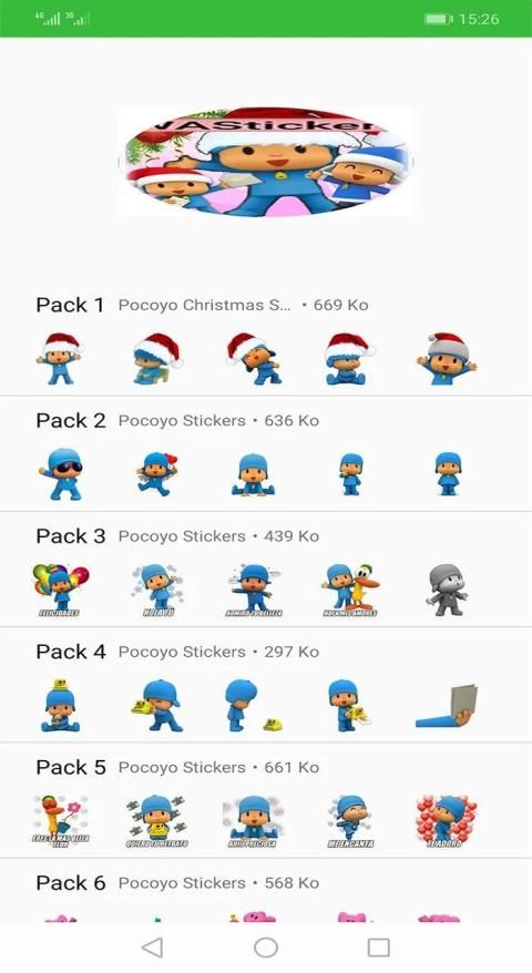 Pocoyo Stickers WAStickerApps for Whatsapp screenshot 4