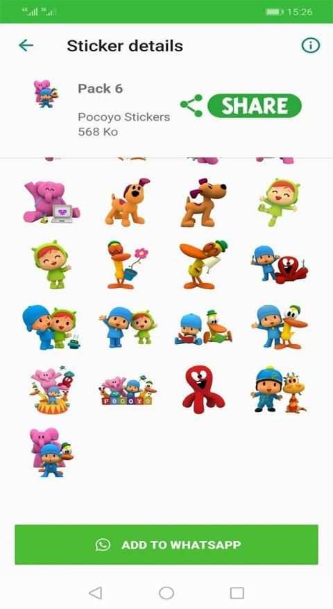 Pocoyo Stickers WAStickerApps for Whatsapp screenshot 5