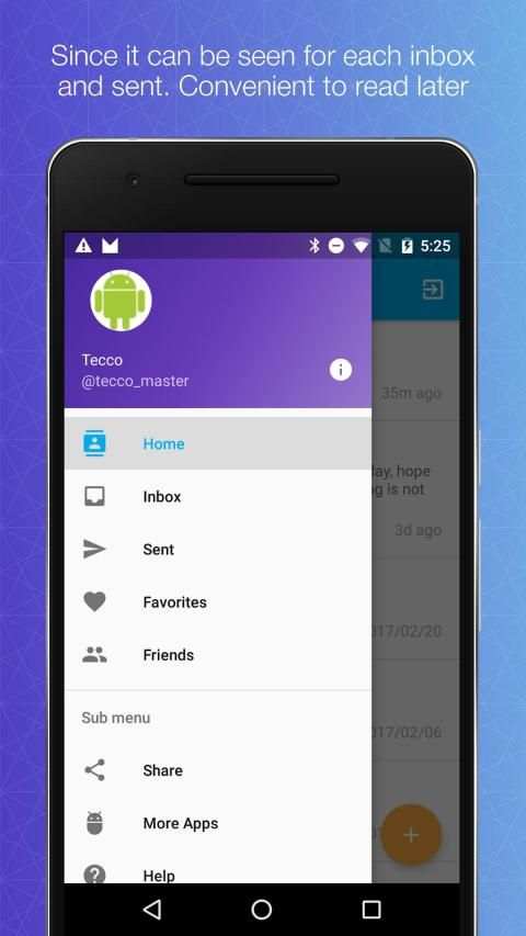 Direct messenger for Twitter स्क्रीनशॉट 1