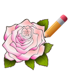 ✏️*How to draw a rose and flowers step by step आइकन