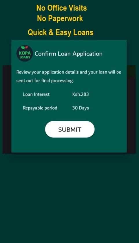 Kopa Loans screenshot 2