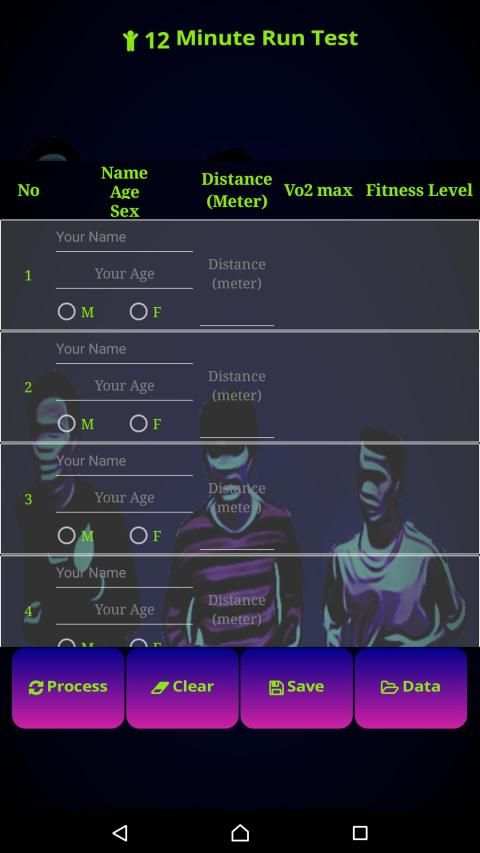 12 Minutes Run Fitness Test screenshot 1