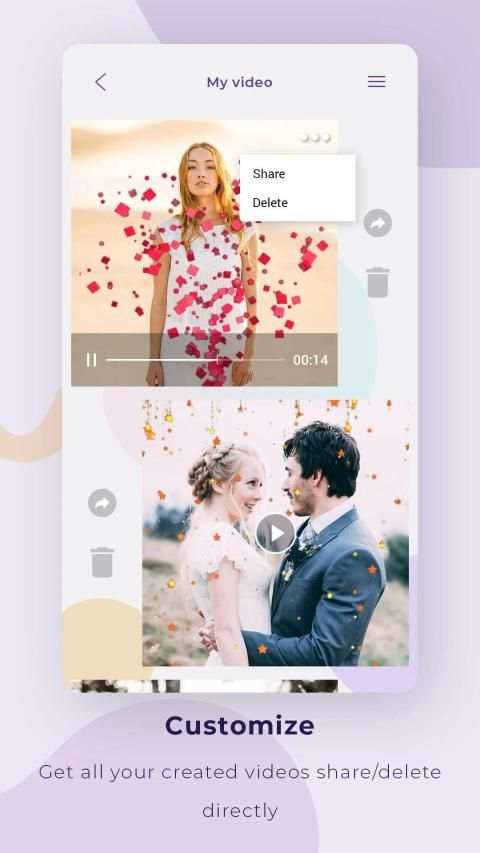 Glitter Effect Video Maker screenshot 2