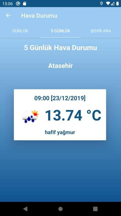 Hava Durumu screenshot 2
