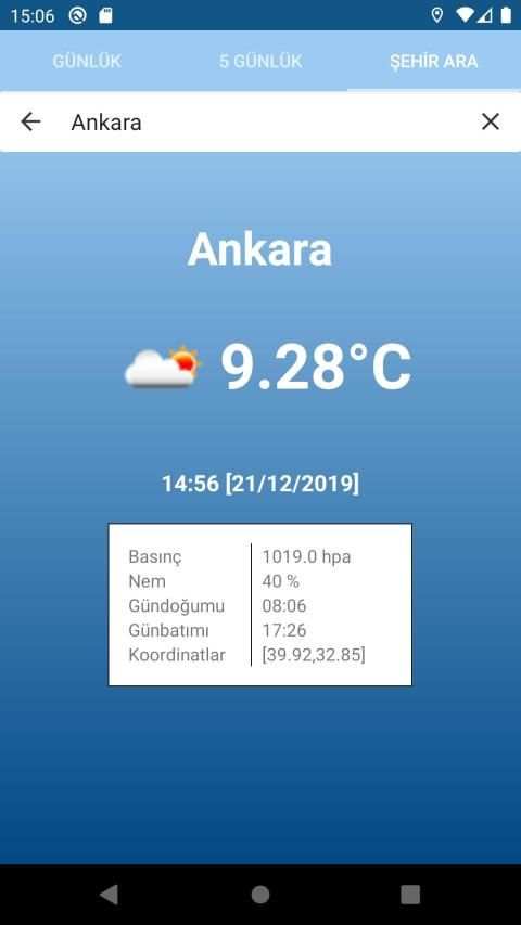 Hava Durumu screenshot 1