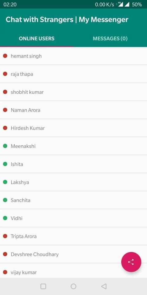 Chat with Strangers for FREE | My Messenger screenshot 1
