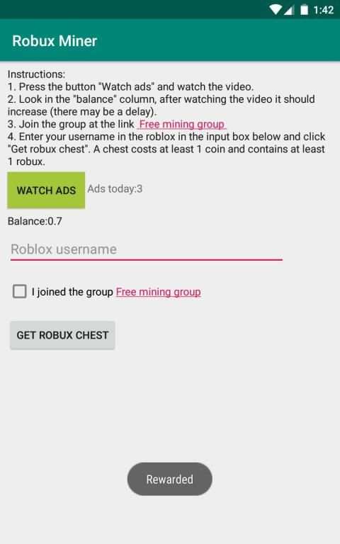 Robux miner for Roblox screenshot 5