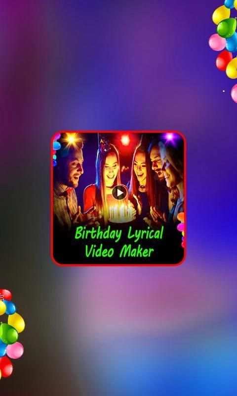 Birthday wishes – Lyrical Birthday Video Maker screenshot 1