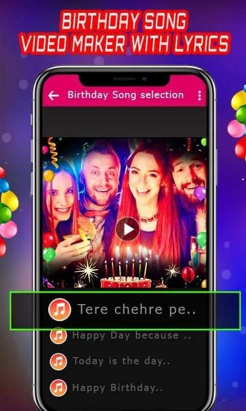 Birthday wishes – Lyrical Birthday Video Maker screenshot 3