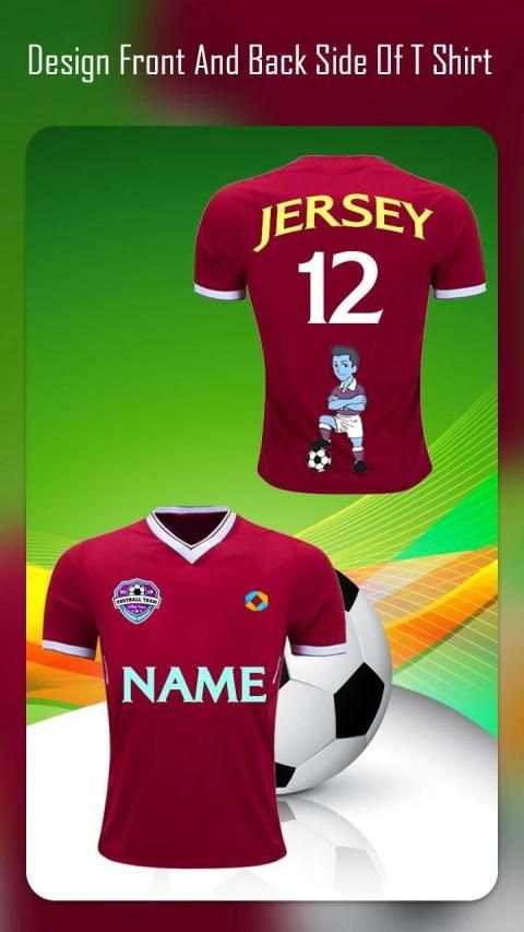 Jersey Design Maker : Cricket Jersey & Football स्क्रीनशॉट 10