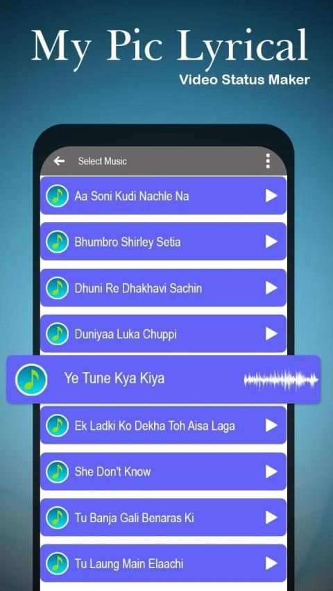 My Photo Lyrical Video - Auto Lyrical Video स्क्रीनशॉट 2