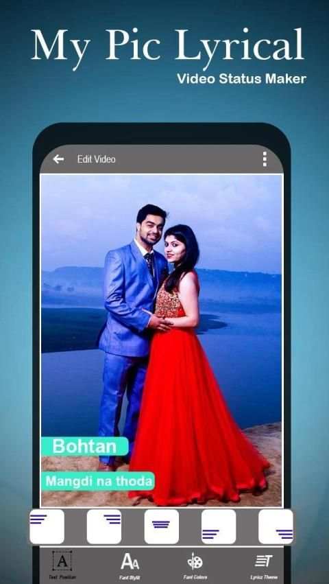 My Photo Lyrical Video - Auto Lyrical Video स्क्रीनशॉट 3