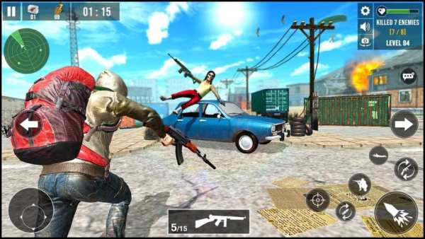 Player Fire Squad battlegrounds: Free- Fire Games screenshot 1
