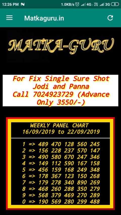 MATKA GURU : DPBOSS MATKA GURU | FAST MATKA RESULT screenshot 2