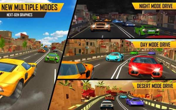 Racing in Highway Car 2019: City Car Driving Games screenshot 2