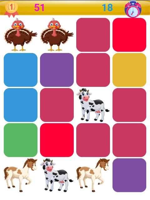 Memory - Animals Memory Game for Kids screenshot 1