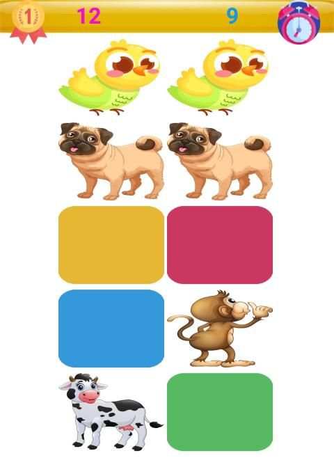 Memory - Animals Memory Game for Kids screenshot 2