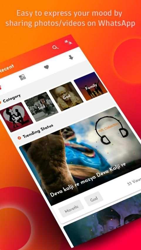Pics Video Status स्क्रीनशॉट 3