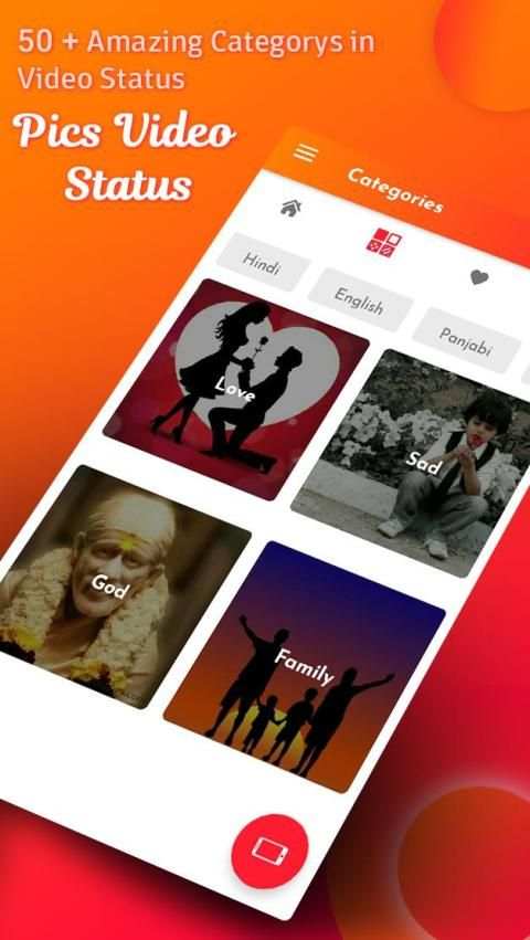 Pics Video Status स्क्रीनशॉट 4