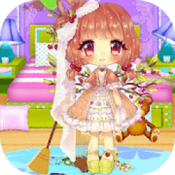 ikon Dolls Makeover Room : Princess - Cleaning - Game