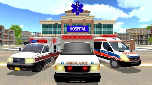 Ambulance Driving Game: Rescue Driver Simulator स्क्रीनशॉट 2