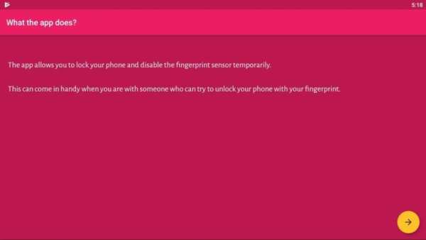 Disable Fingerprint Unlock Temporarily screenshot 2