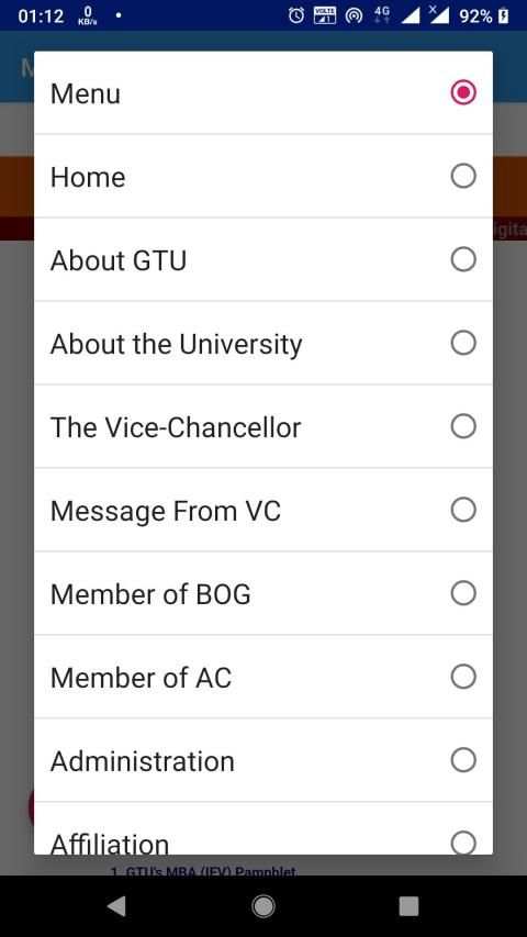 My GTU App स्क्रीनशॉट 3