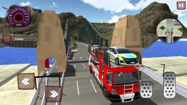 Real Car Transporter Truck Parking Game screenshot 5
