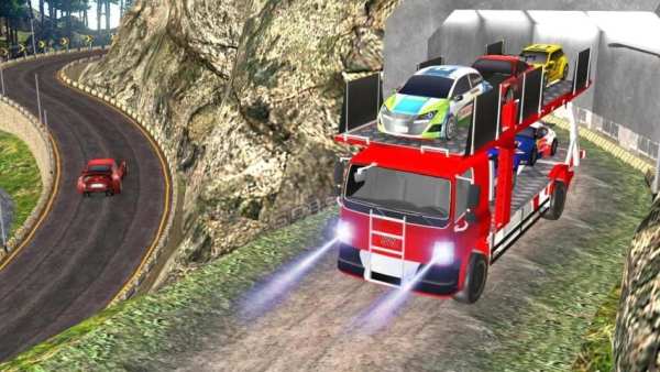 Real Car Transporter Truck Parking Game screenshot 2