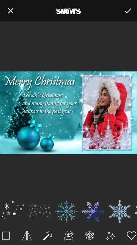 Christmas Cards Maker स्क्रीनशॉट 4