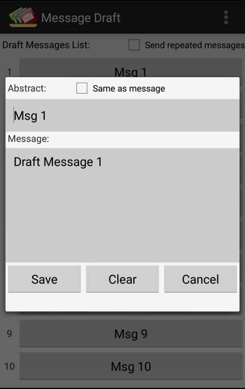 Message Draft स्क्रीनशॉट 7