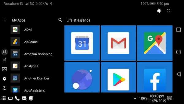 Computer FeelUI Launcher - Windows Style Launcher screenshot 1
