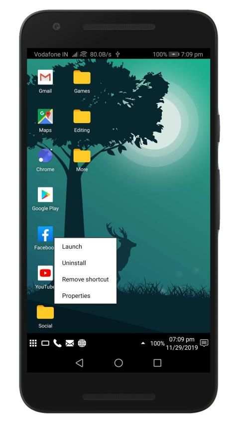 Computer FeelUI Launcher - Windows Style Launcher स्क्रीनशॉट 8