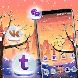 Winter Forest Launcher Theme