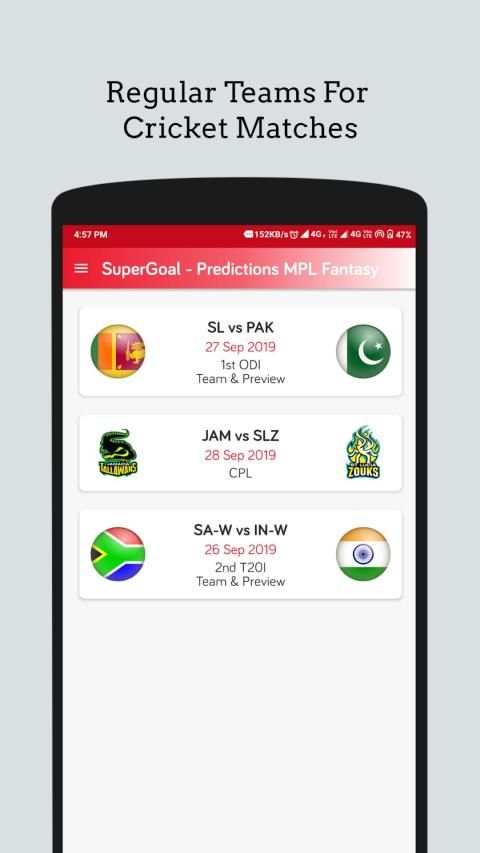 MPL Fantasy Teams Tricks Earn Money- SuperGoal स्क्रीनशॉट 6