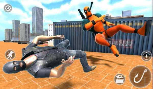 Super Rope Crime Hero - Grand City Simulator Game स्क्रीनशॉट 4