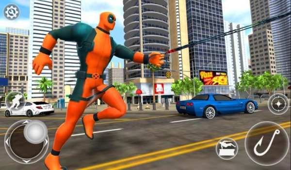 Super Rope Crime Hero - Grand City Simulator Game स्क्रीनशॉट 3