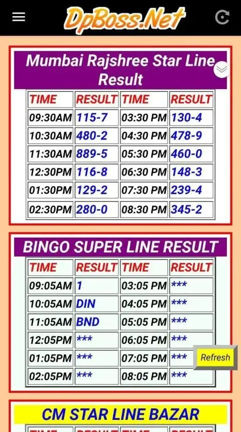DpBoss Official App Kalyan Mumbai Milan Result स्क्रीनशॉट 1