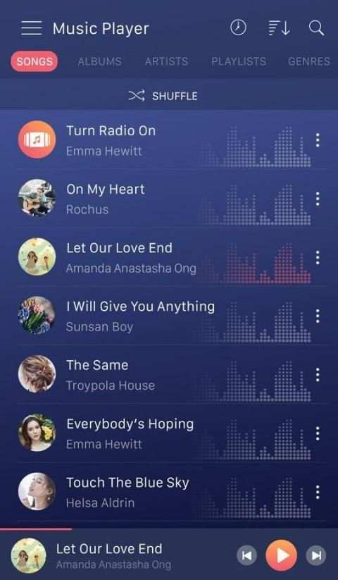 Music player screenshot 2